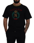 Dolce & Gabbana Iconic Black Cotton Crew Neck Tee