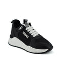 Versace Elegant Monochrome Leather Sneakers