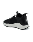 Versace Elegant Monochrome Leather Sneakers