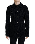 Dolce & Gabbana Chic Leopard Pattern Denim Jacket