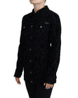 Dolce & Gabbana Chic Leopard Pattern Denim Jacket