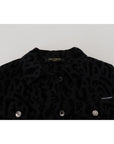 Dolce & Gabbana Chic Leopard Pattern Denim Jacket