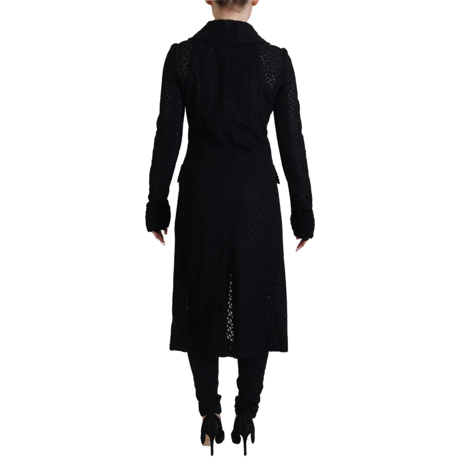 Dolce & Gabbana Classic Button Down Knitted Long Jacket