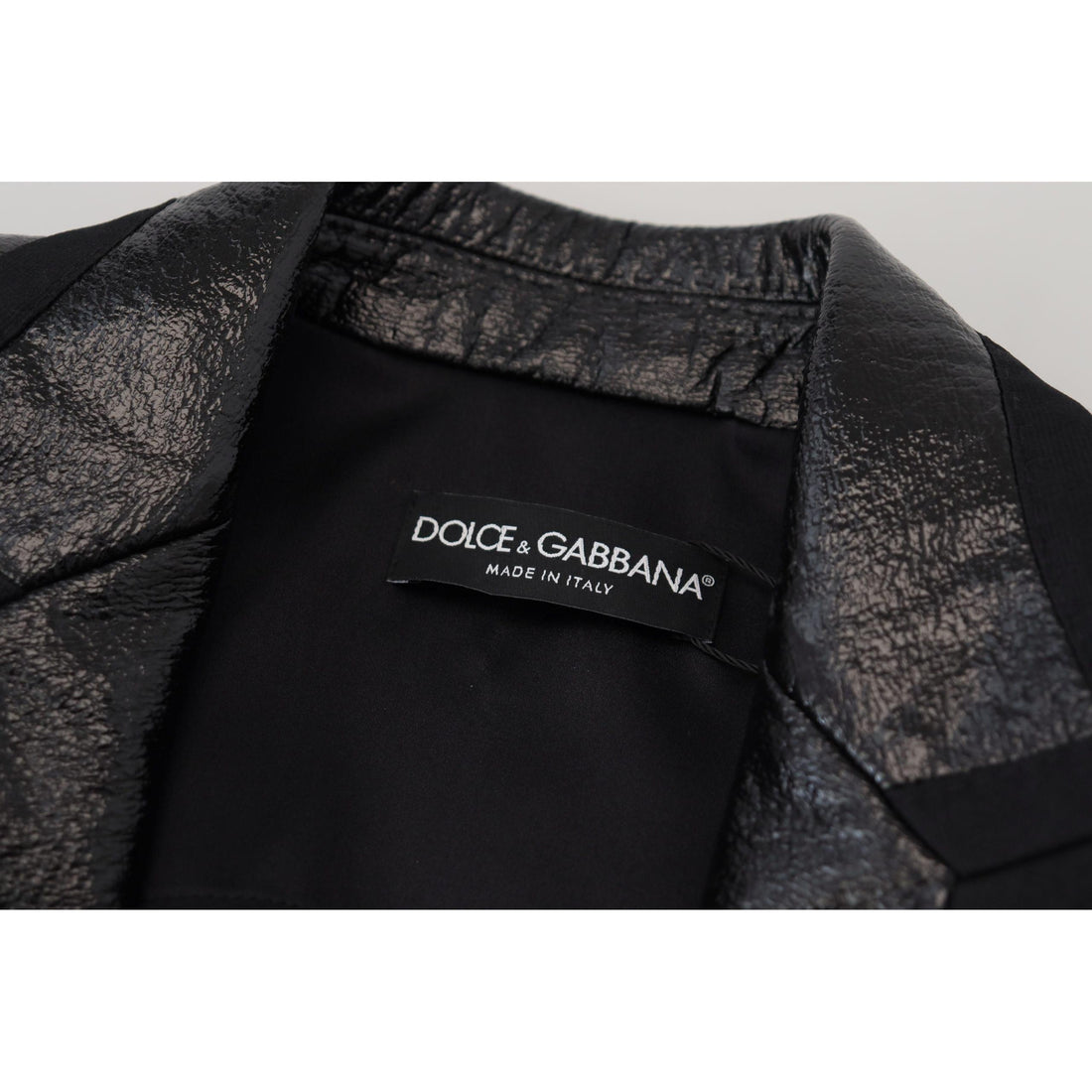 Dolce & Gabbana Elegant Cropped Black Designer Jacket