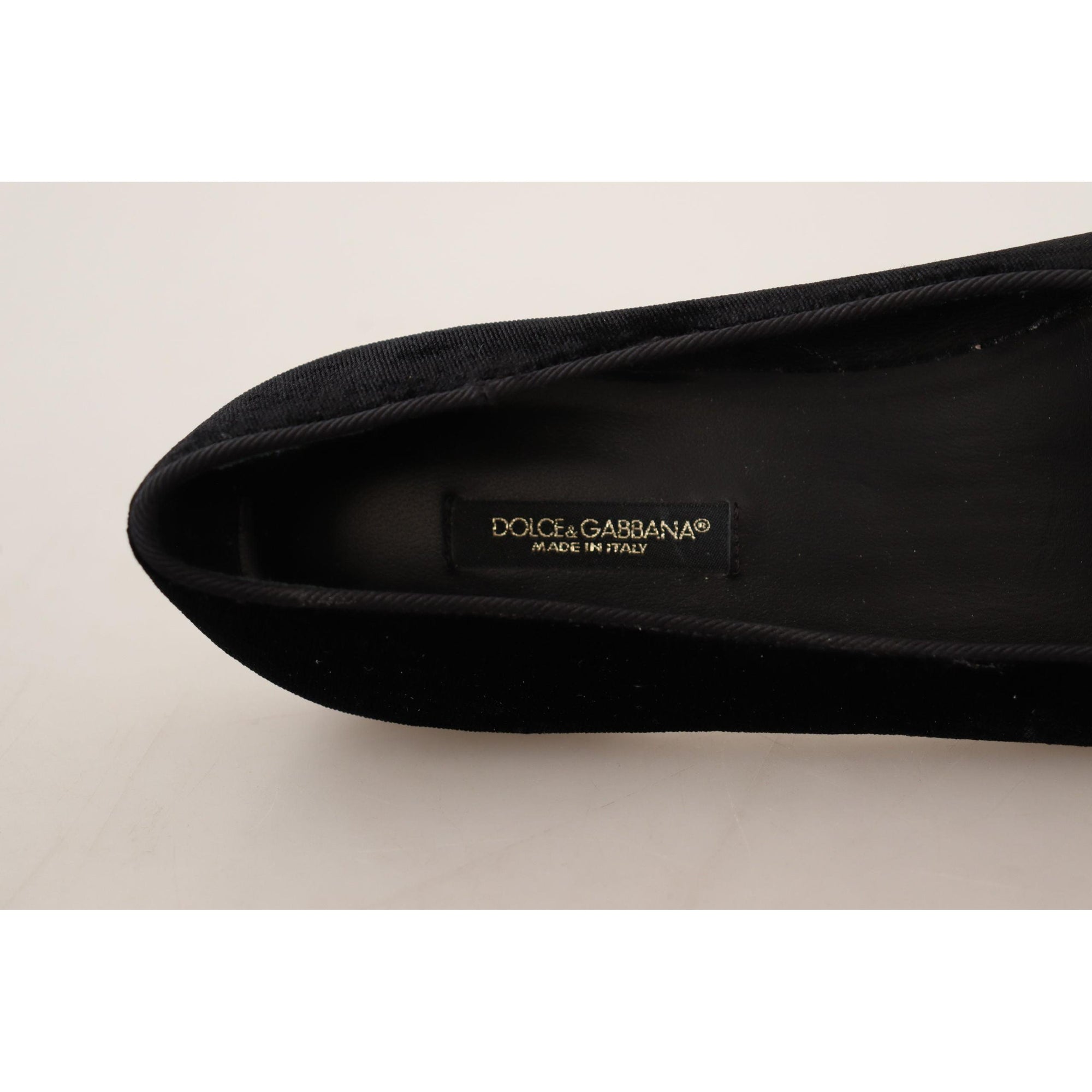 Dolce &amp; Gabbana Elegant Patent Leather Flat Shoes