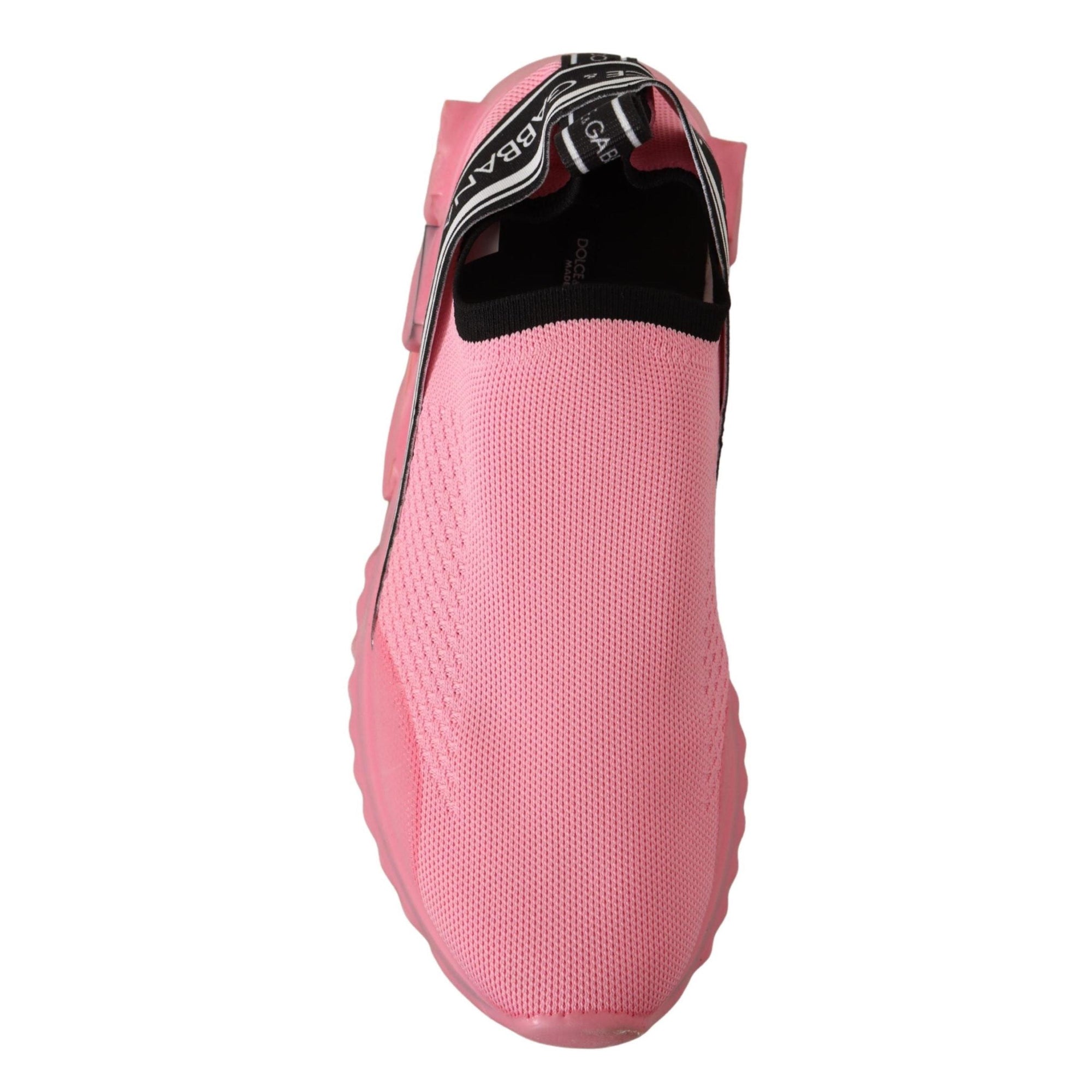 Dolce &amp; Gabbana Chic Pink Sorrento Slip-On Sneakers
