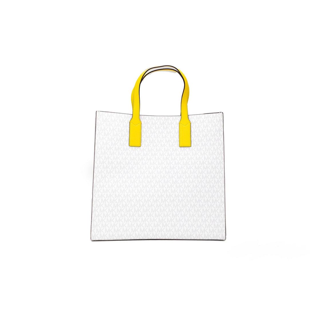 Michael Kors Kenly Large Signature Citrus PVC North South Tote Computer Handbag