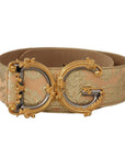 Dolce & Gabbana Elegant Leather Belt with Logo Buckle