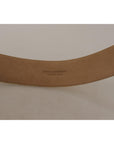 Dolce & Gabbana Elegant Leather Belt with Logo Buckle