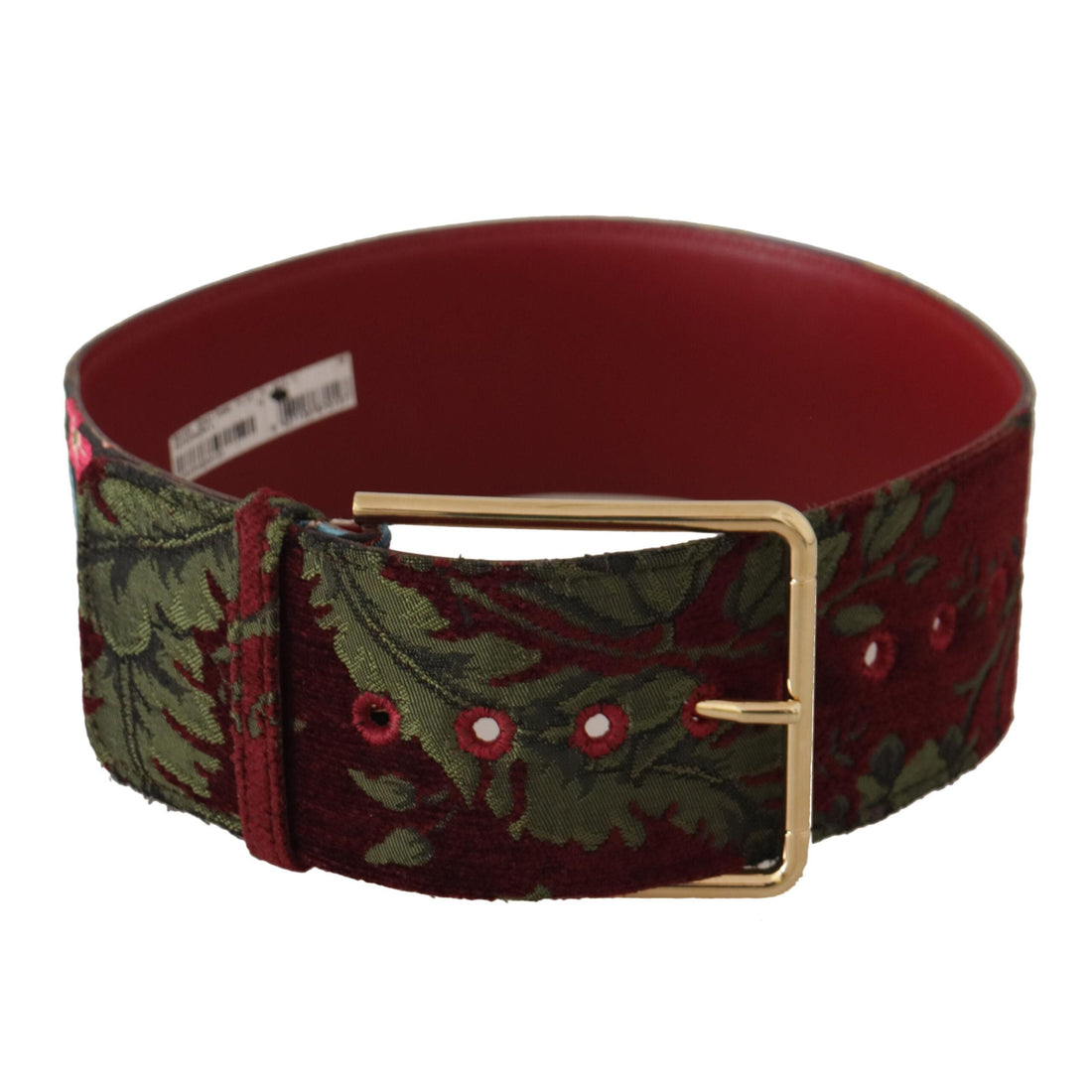 Dolce & Gabbana Engraved Logo Multicolor Leather Belt