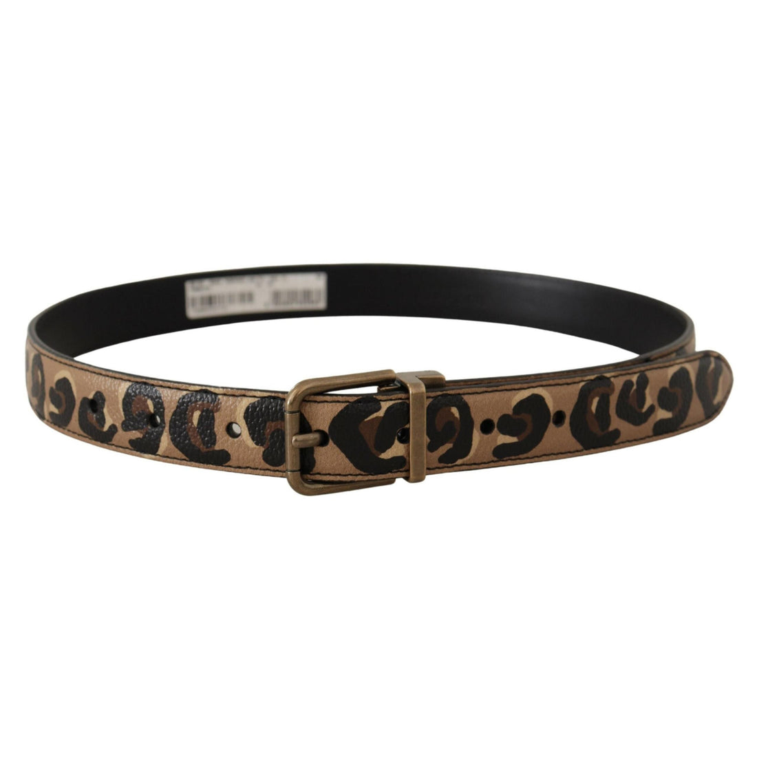 Dolce & Gabbana Chic Engraved Logo Leather Belt