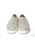 Christian Louboutin White Ab/Clear Ab Roller Boat Woman Flat Sneaker