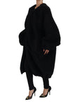Dolce & Gabbana Elegant Black Cashmere Blend Overcoat Jacket