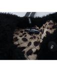 Dolce & Gabbana Elegant Black Cashmere Blend Overcoat Jacket