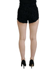 Dolce & Gabbana Elegant High Waist Denim Hot Pants Shorts