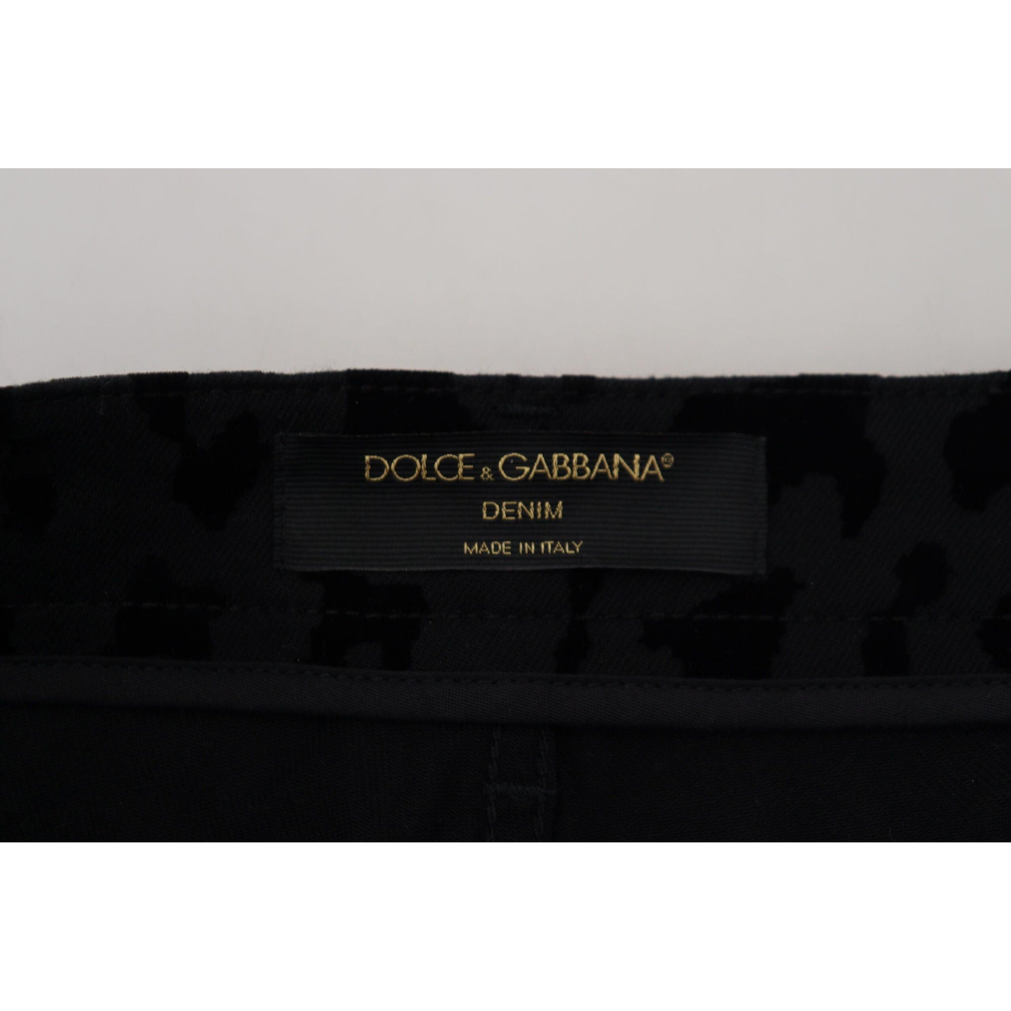 Dolce &amp; Gabbana Elegant High Waist Denim Hot Pants Shorts