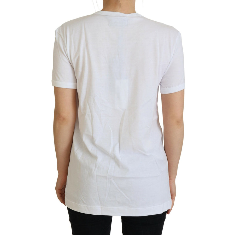 Dolce & Gabbana Elegant White Crewneck Cotton T-Shirt