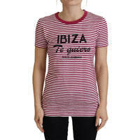 Dolce & Gabbana Exclusive Striped Ibiza Crew Neck Tee