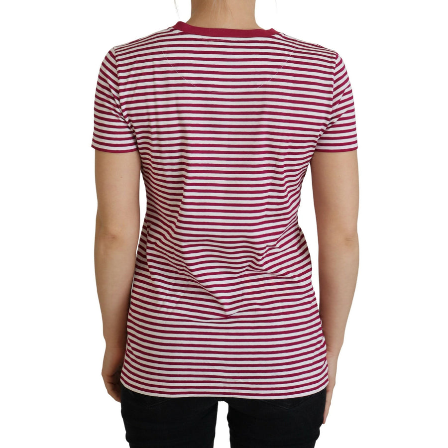 Dolce & Gabbana Exclusive Striped Ibiza Crew Neck Tee