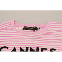 Dolce & Gabbana Exclusive Striped Love Affair Cotton Tee