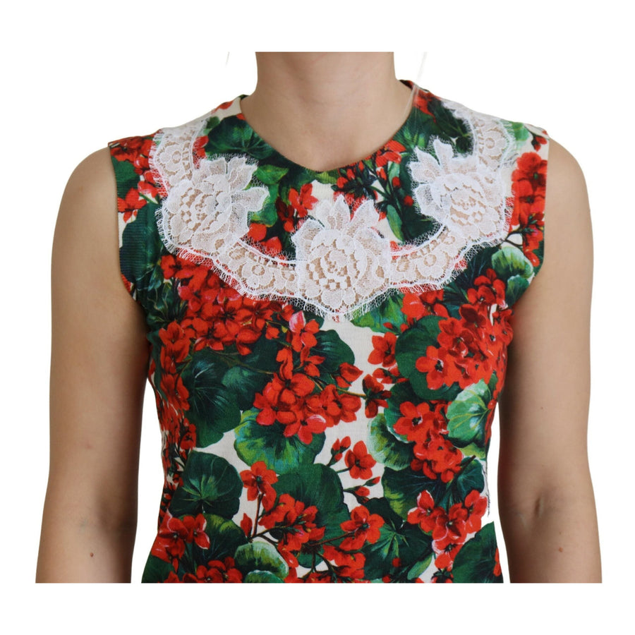 Dolce & Gabbana Chic Floral Print Tank Top Vest