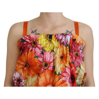 Dolce & Gabbana Floral Elegance Sleeveless Cropped Top