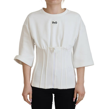 Dolce & Gabbana Elegant Corset Top T-Shirt Blouse