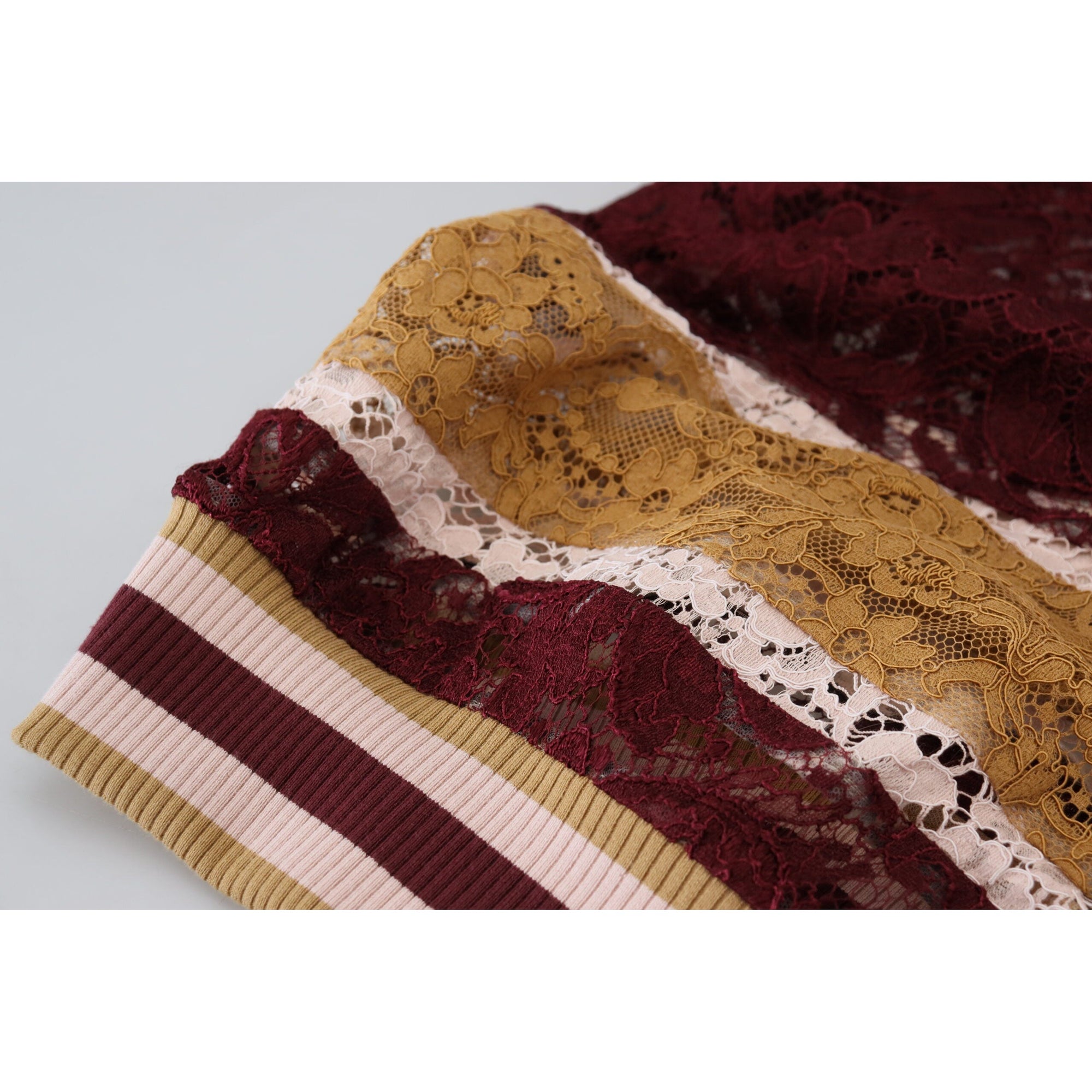 Dolce &amp; Gabbana Multicolor V-Neck Pullover Sweater