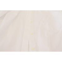 Dolce & Gabbana Elegant White Cotton Button-Up Top