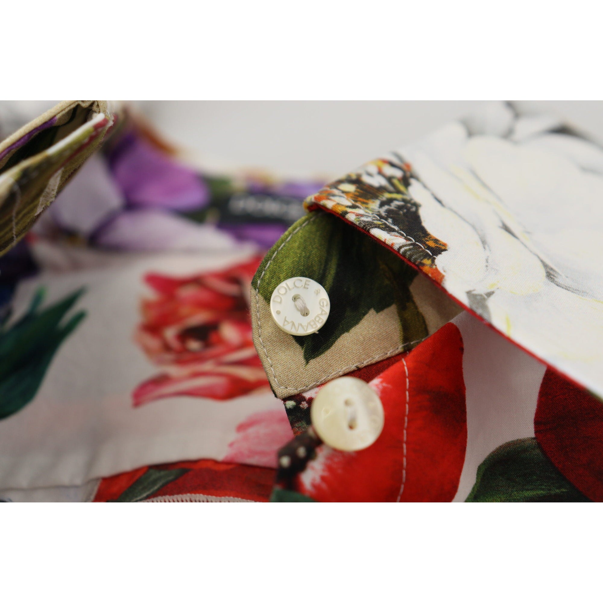 Dolce &amp; Gabbana Elegant Floral Cotton Long Sleeve Top
