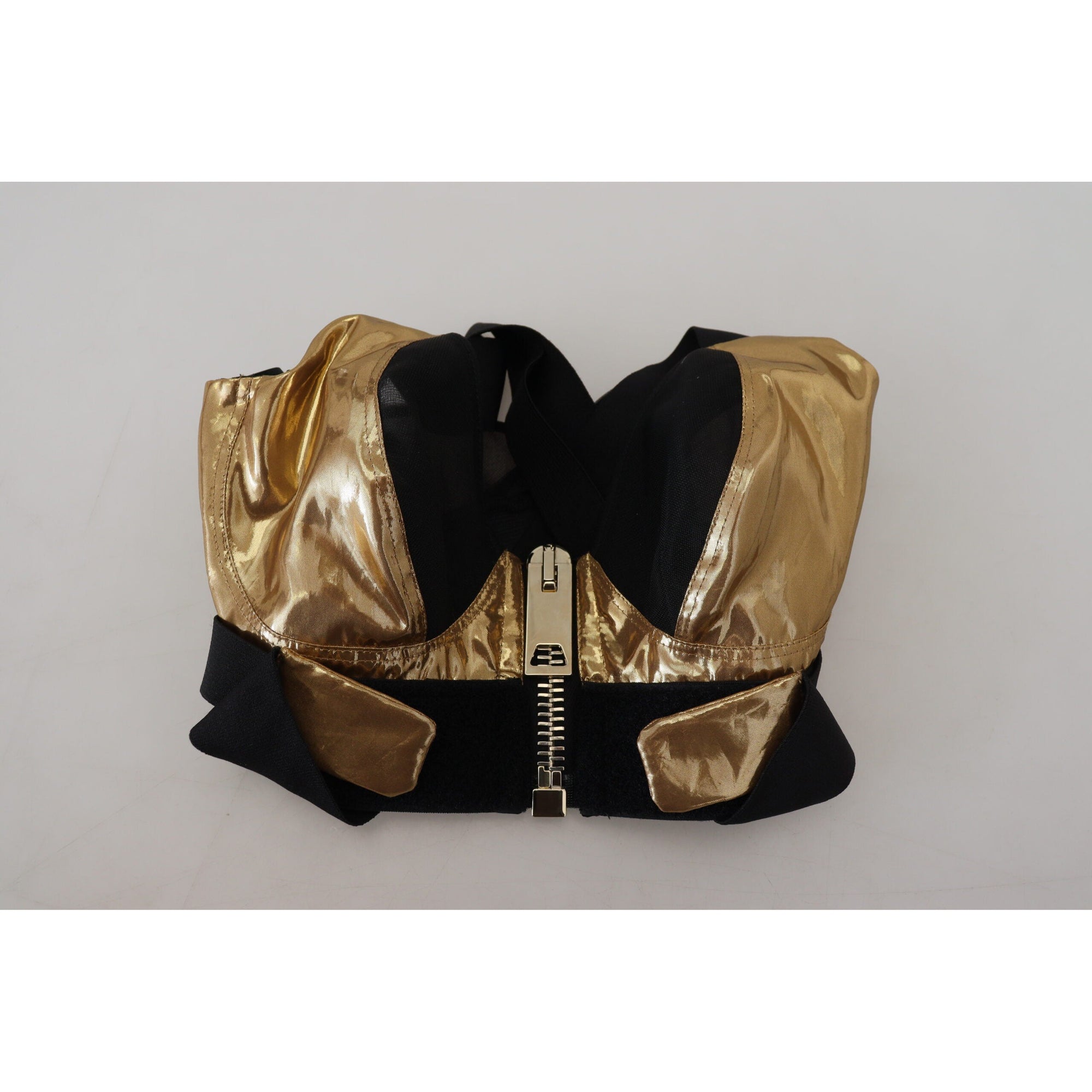 Dolce &amp; Gabbana Elegant Cropped Top with Front Zipper