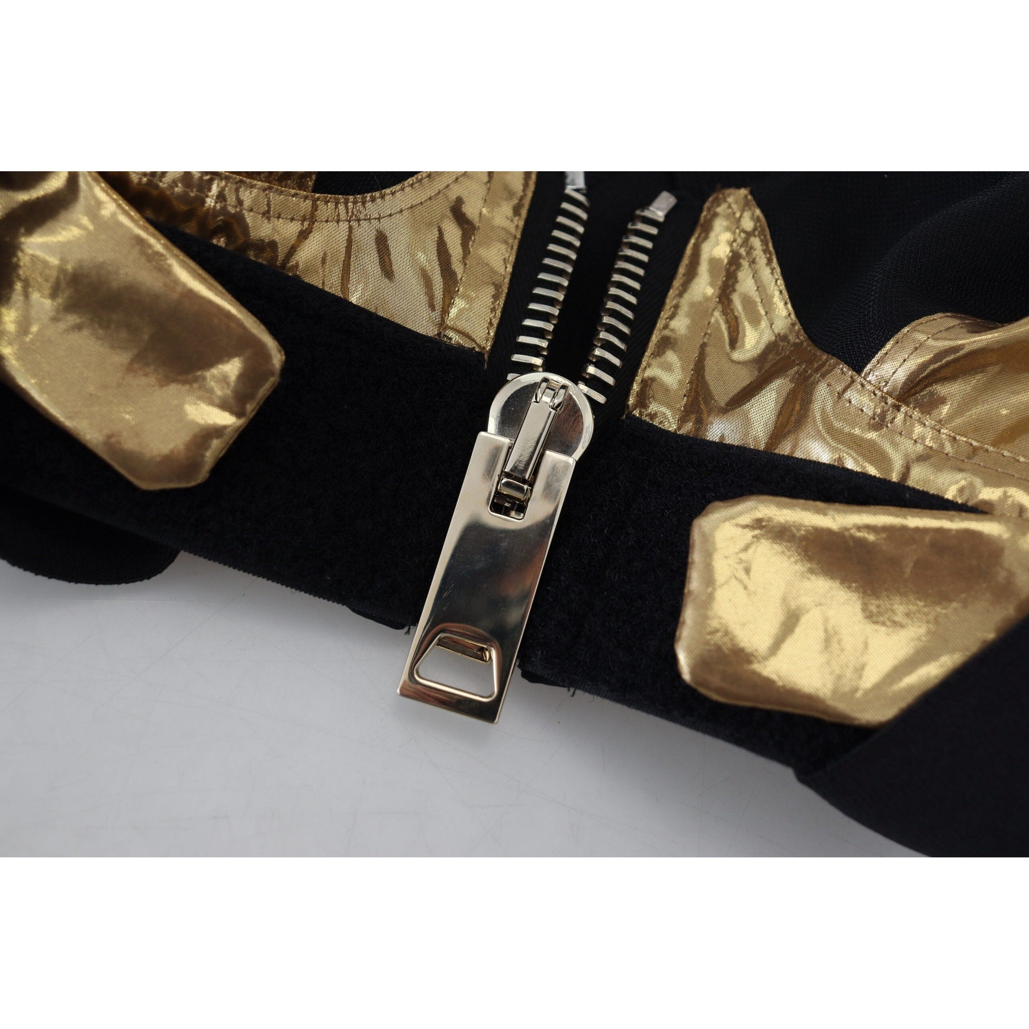 Dolce &amp; Gabbana Elegant Cropped Top with Front Zipper