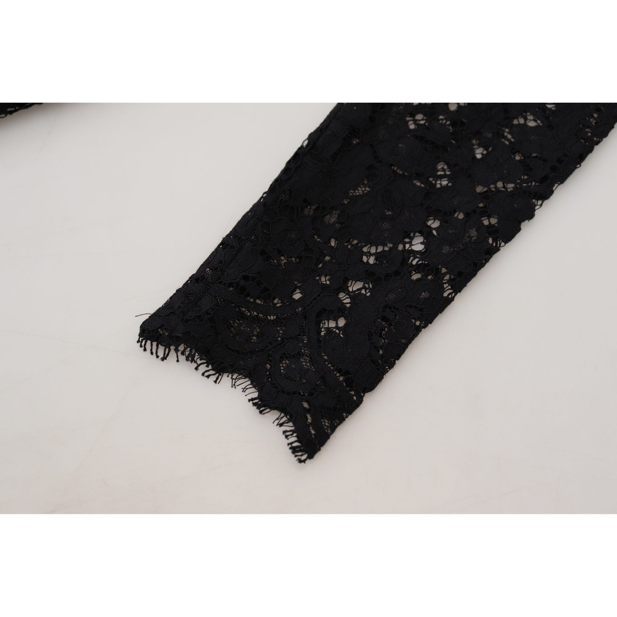 Dolce &amp; Gabbana Elegant Floral Lace Long Sleeve Top