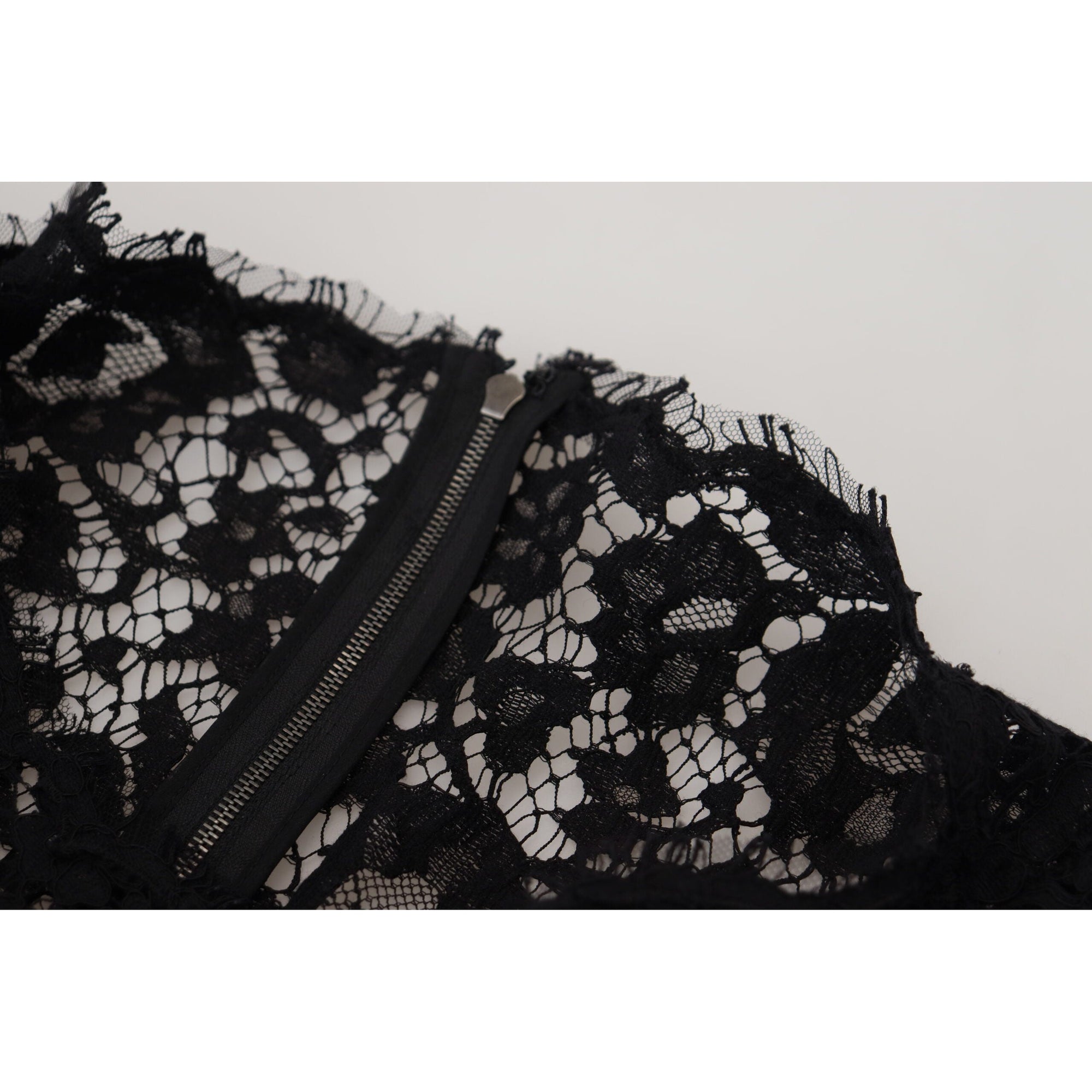 Dolce &amp; Gabbana Elegant Floral Lace Long Sleeve Top