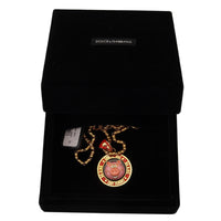 Dolce & Gabbana Elegant Gold Charm Chain Necklace