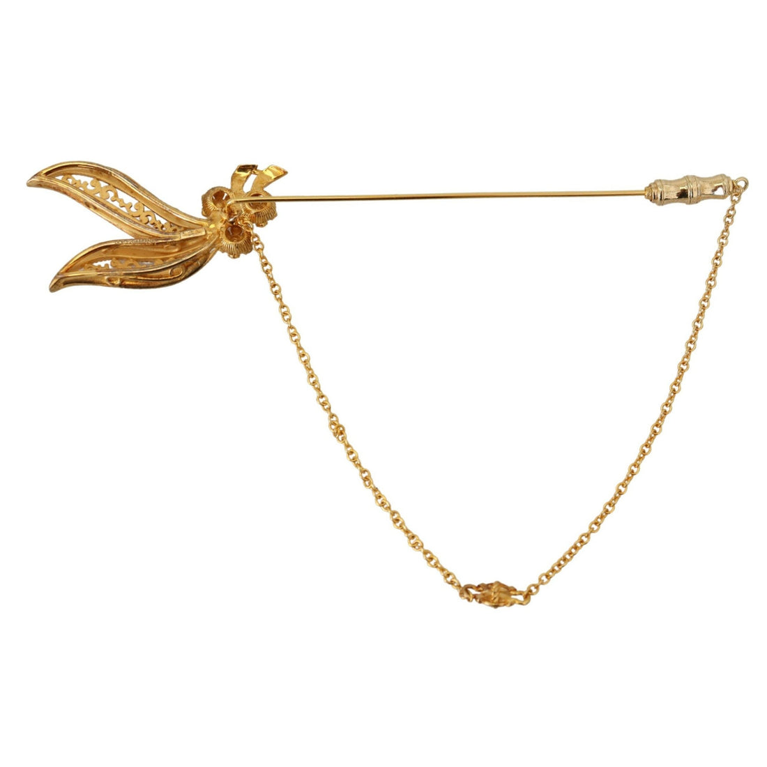 Dolce & Gabbana Elegant Gold-Toned Silver Brooch Pin