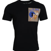 Dolce & Gabbana Chic Black Cotton Tee for the Modern Man