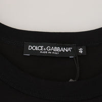 Dolce & Gabbana Chic Black Cotton Tee for the Modern Man