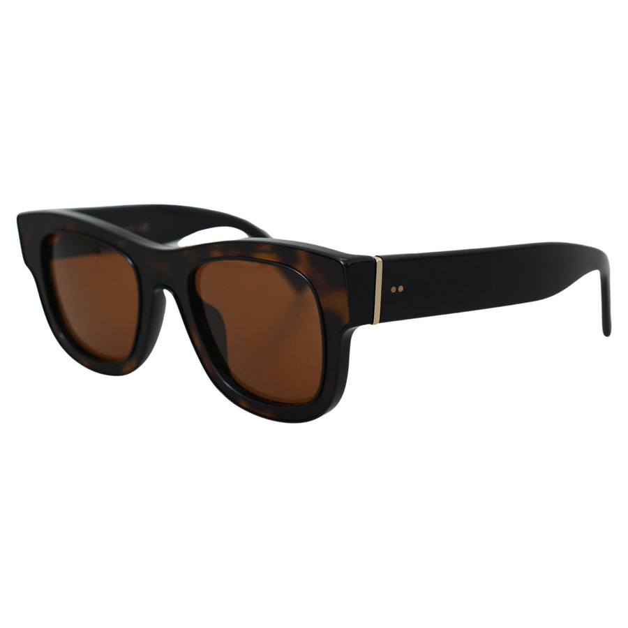 Dolce & Gabbana Chic Brown Acetate Sunglasses