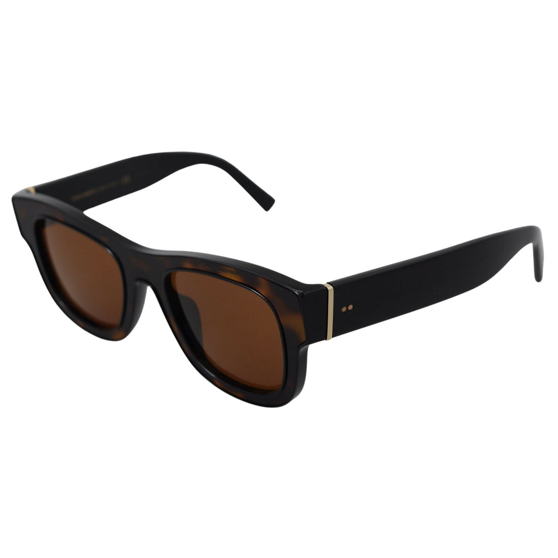 Dolce & Gabbana Chic Brown Acetate Sunglasses