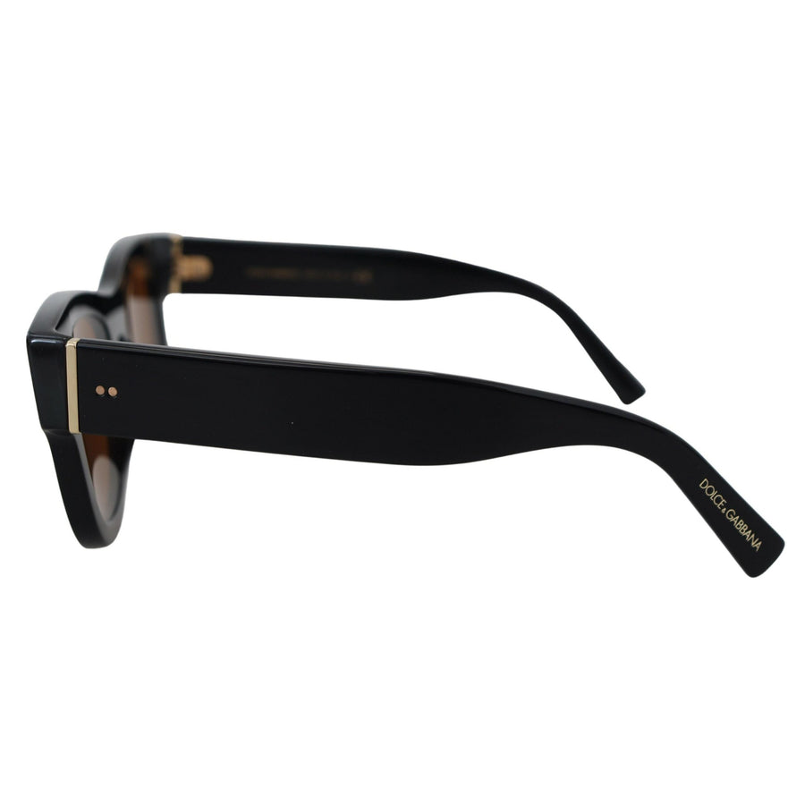 Dolce & Gabbana Chic Brown Acetate Sunglasses