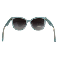 Dolce & Gabbana Elegant Blue Lace Detail Sunglasses