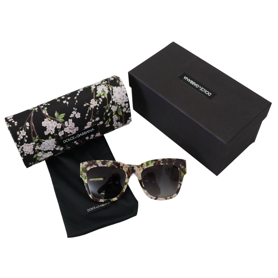 Dolce & Gabbana Elegant Black Multicolor Gradient Sunglasses