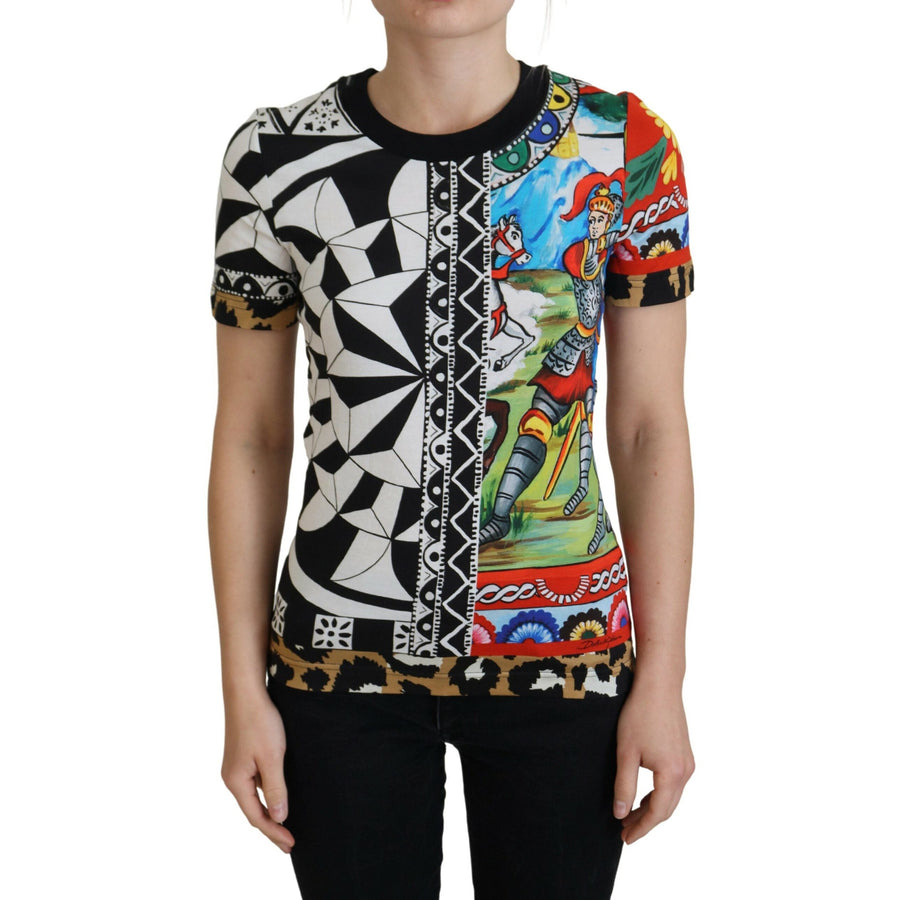 Dolce & Gabbana Elegant Multicolor Cotton Casual Tee