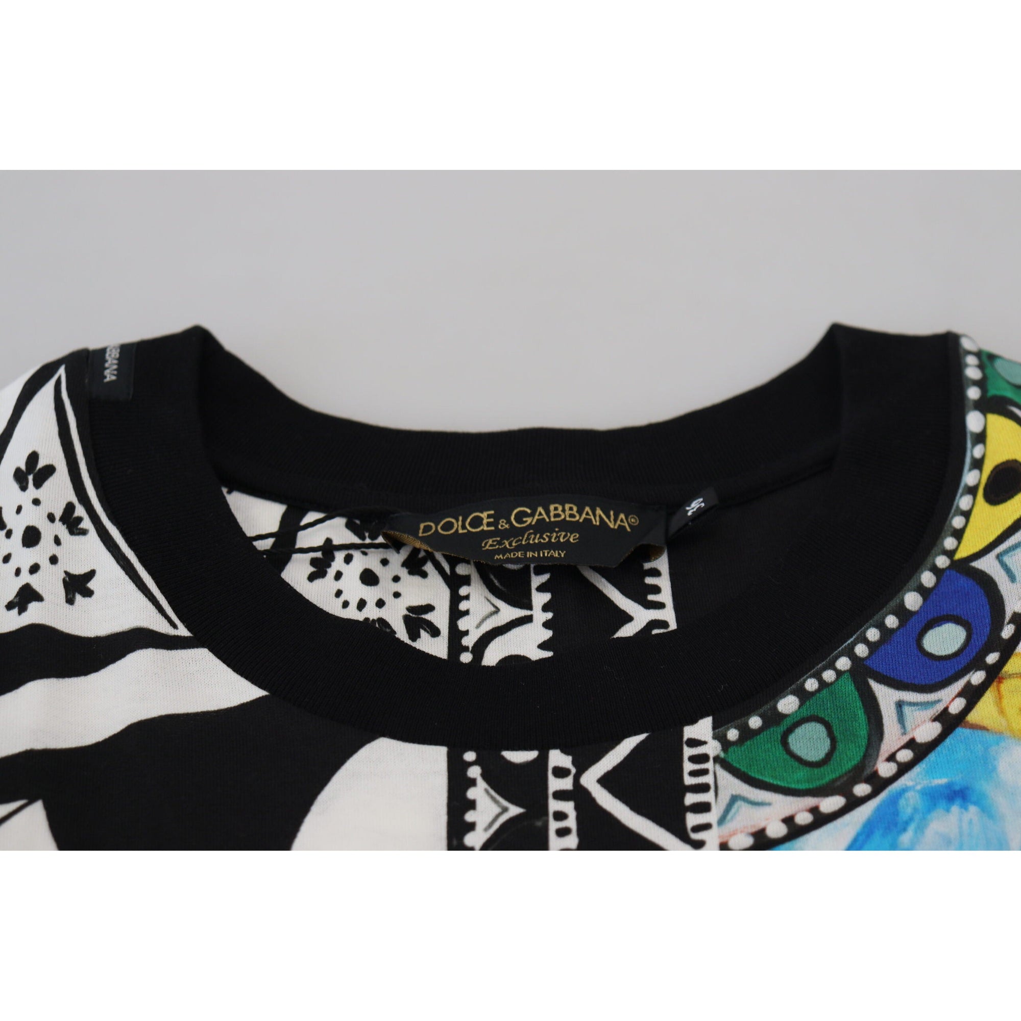Dolce &amp; Gabbana Elegant Multicolor Cotton Casual Tee