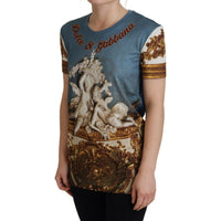 Dolce & Gabbana Chic Angel Print Casual Cotton Tee