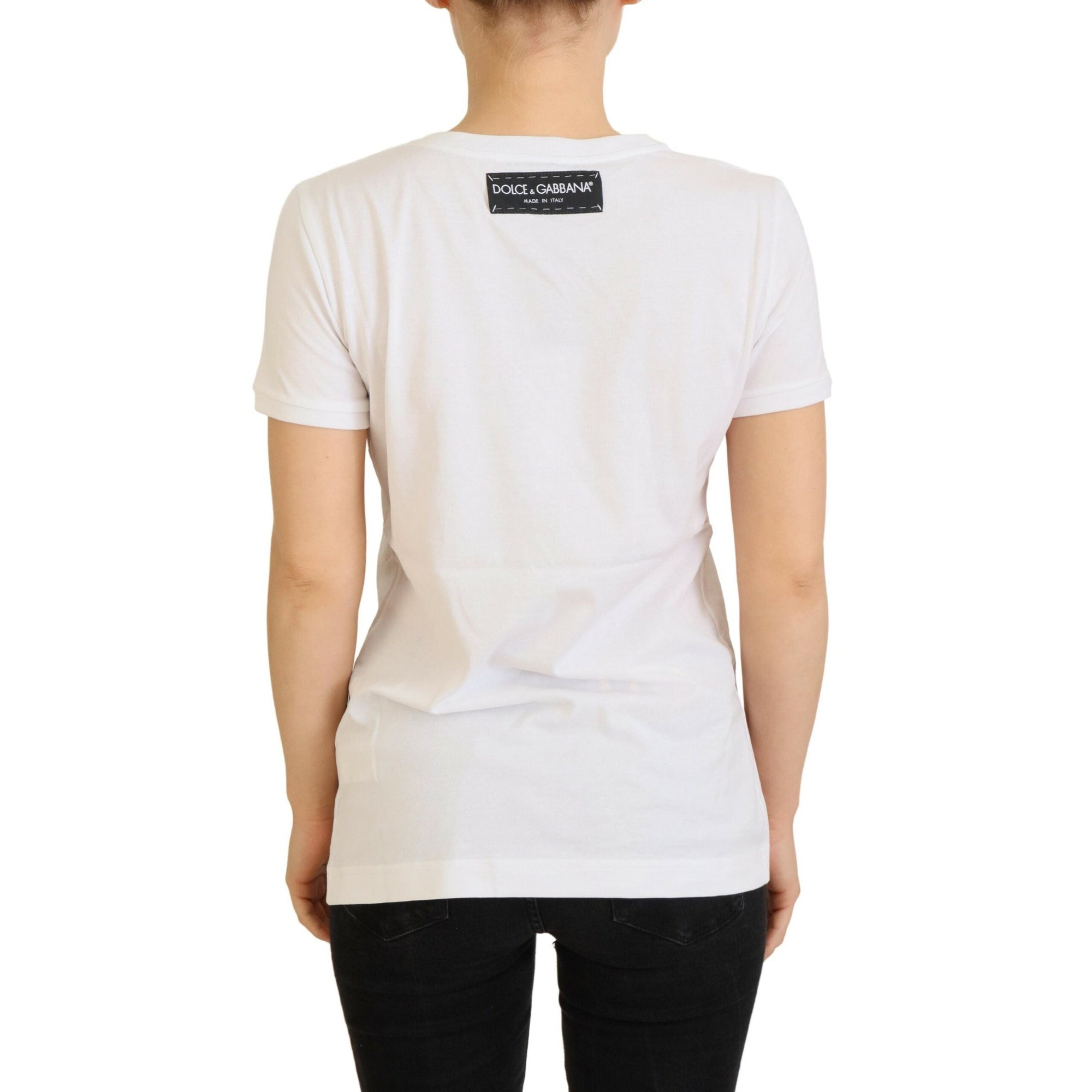 Dolce &amp; Gabbana Iconic Prints Designer Cotton Tee