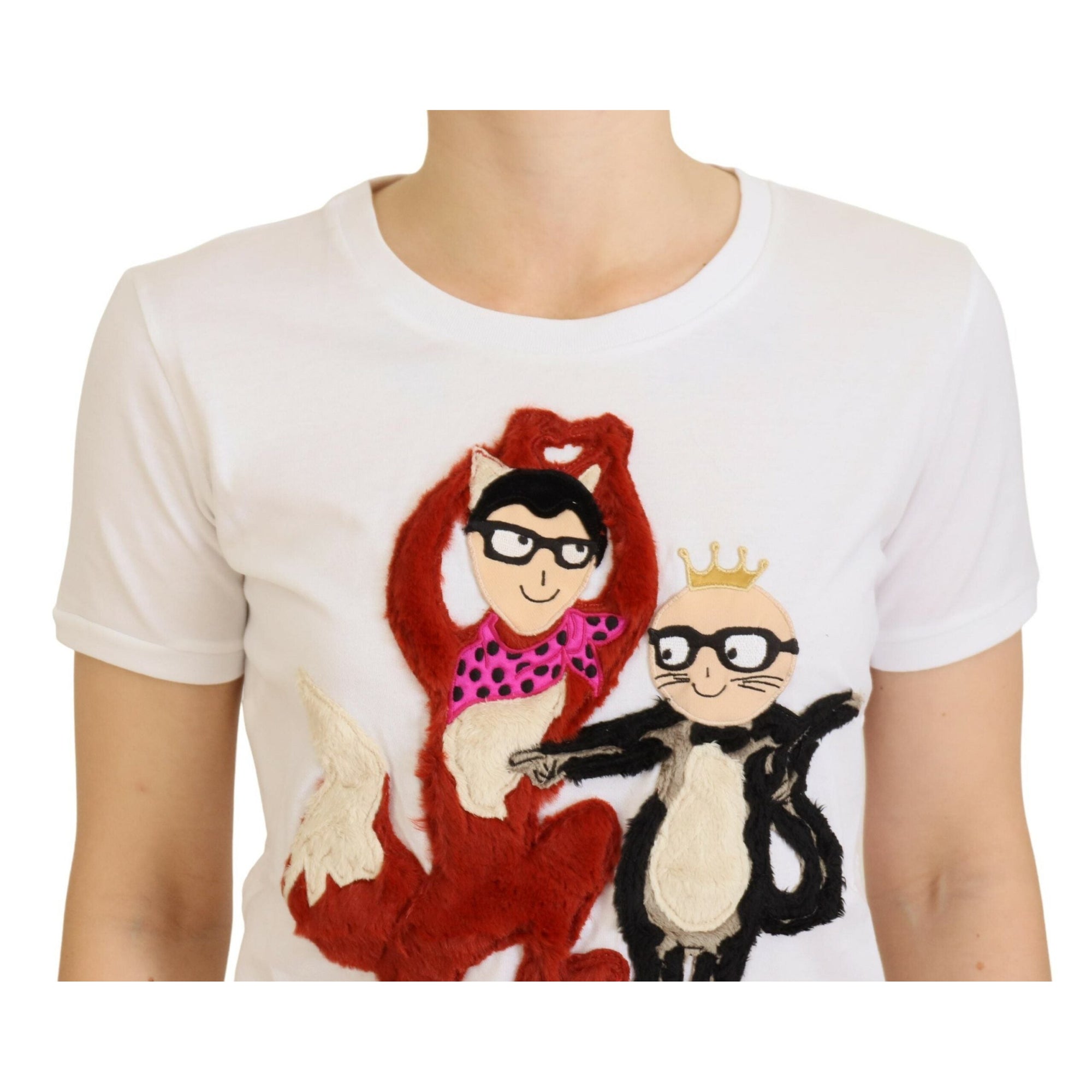 Dolce &amp; Gabbana Iconic Prints Designer Cotton Tee
