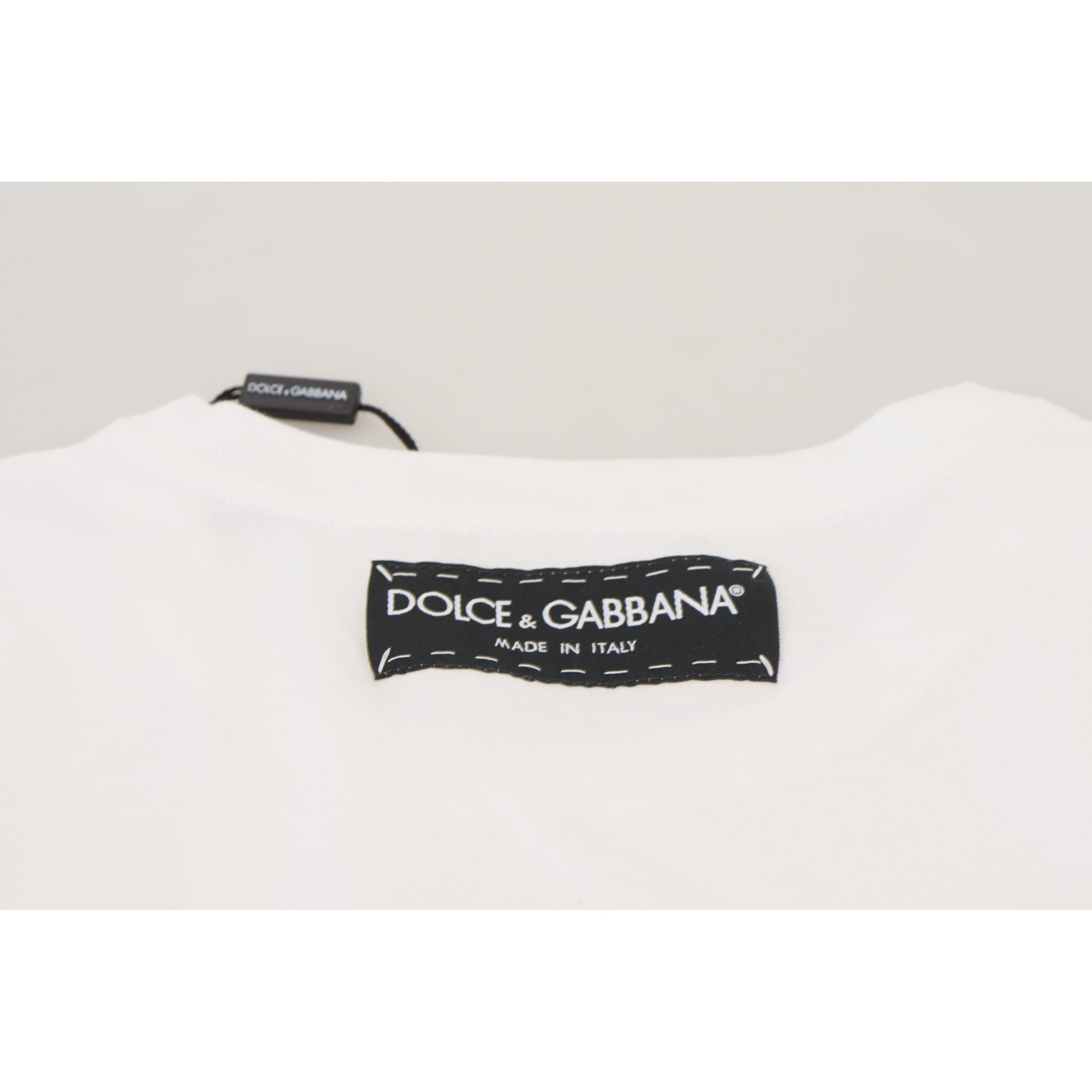 Dolce &amp; Gabbana Iconic Prints Designer Cotton Tee