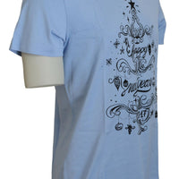 Dolce & Gabbana Elegant Light Blue Cotton Tee